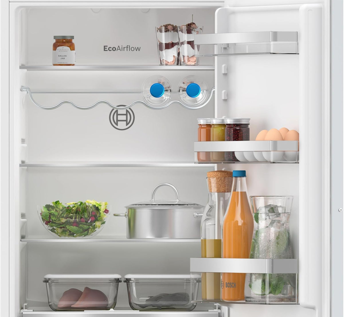 Bosch KIV86VSE0, Serie 4, Frigorífico combinado, Encastrable, 177.2 x 54.1 cm, 183 L / 84 L
