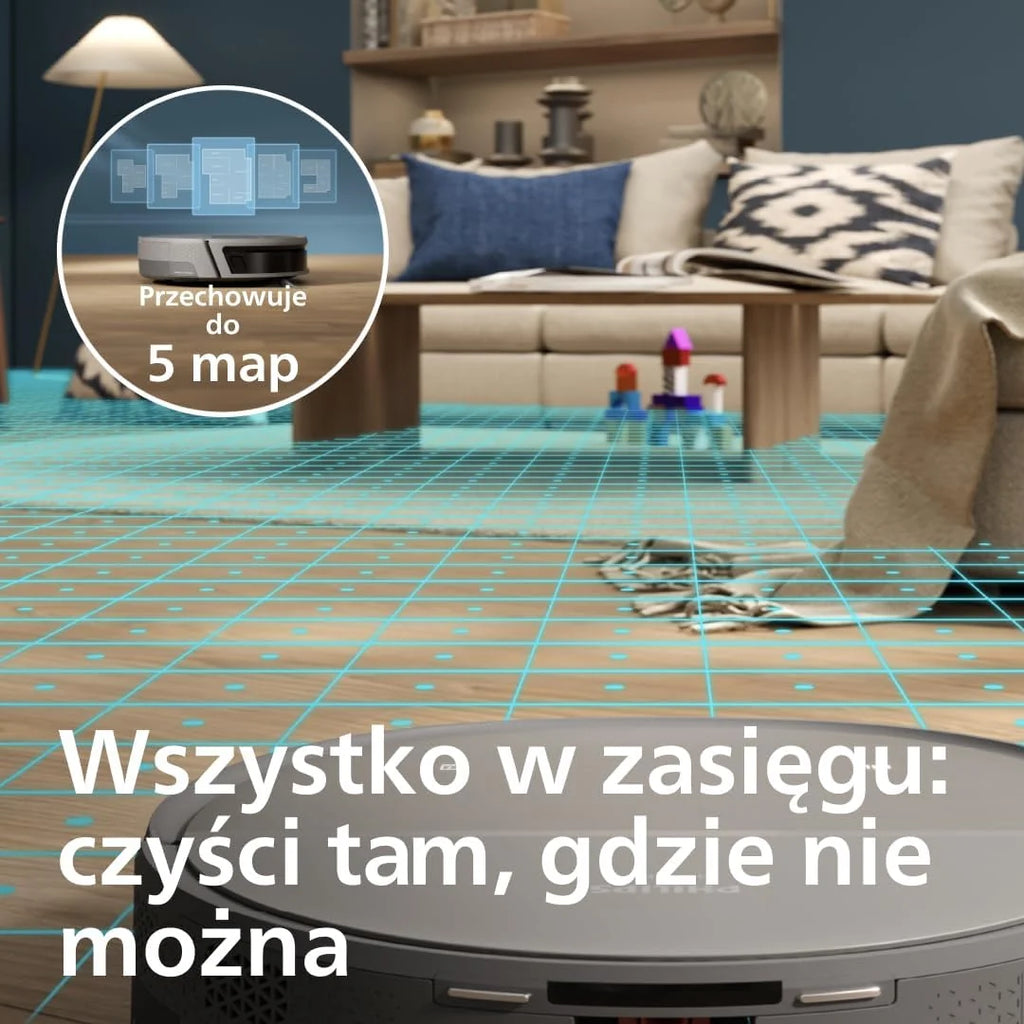 Philips HomeRun Robot Odkurzająco-Myjący serii 9000, Stacja Wielofunkcyjna
