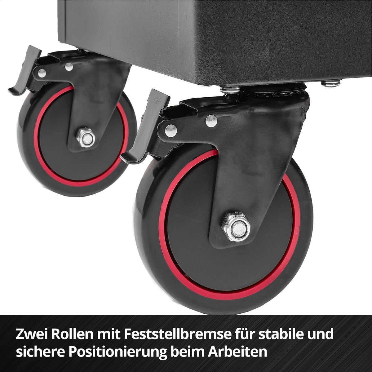 Carro de taller Einhell Accessories vacío, 6 cajones, sistema de bloqueo, guías con rodamientos de bolas, capacidad de carga 135 kg, ruedas con freno