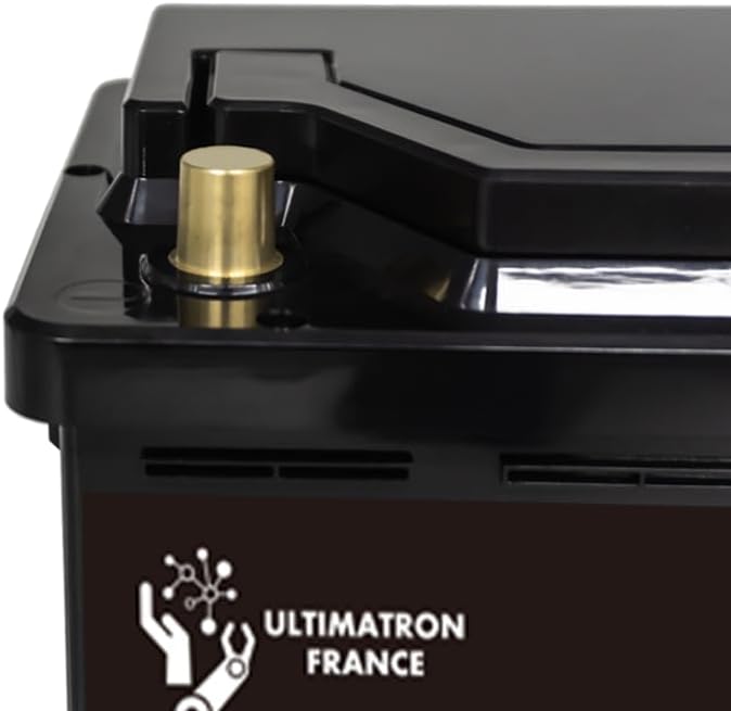 ULTIMATRON - Batería de litio bajo asiento 12.8V 100Ah LiFePO4 Smart BMS con Bluetooth - Versión Pro