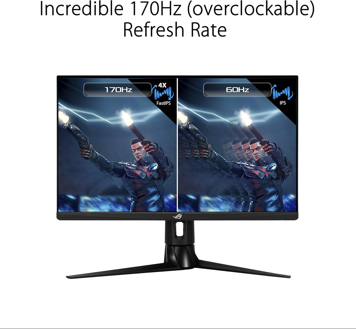ASUS ROG XG27AQ - Monitor Gaming para PC de 27" WQHD - Panel Fast IPS - 170Hz - 1ms - 2560x1440 - 400cd/m² - DisplayPort, 2X HDMI y 2X USB - Nvidia G-Sync - Altavoces - DisplayHDR 400 - ELMB Sync.