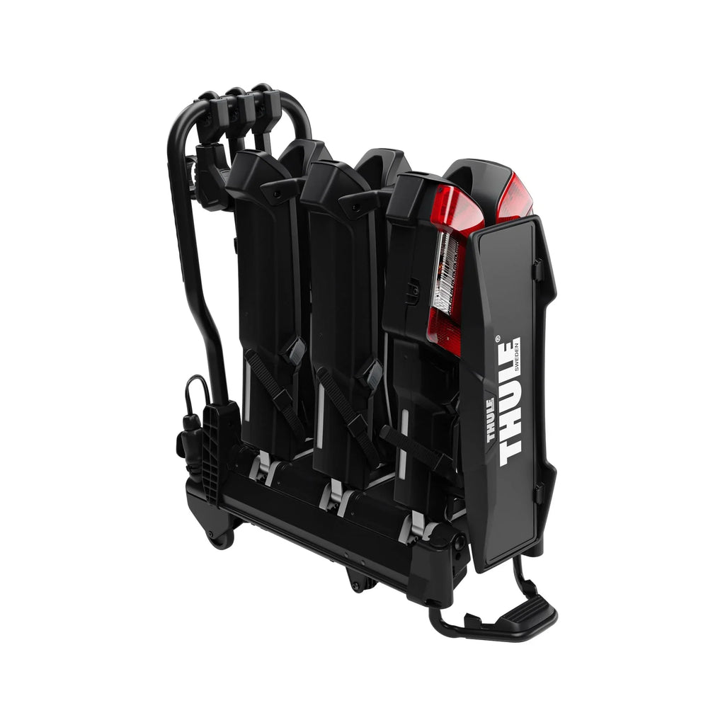 Portabicicletas de plataforma Thule EasyFold 3 para bola de remolque, negro, plegable, para 2 o 3 bicicletas