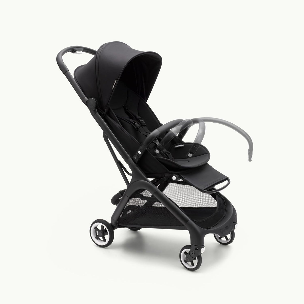Cochecito de viaje ultracompacto Bugaboo Butterfly, pequeño y ligero, plegable con una sola mano y fácil de maniobrar, cochecito urbano ergonómico para bebés a partir de 6 meses, con mucho espacio de almacenamiento, Stormy Blue