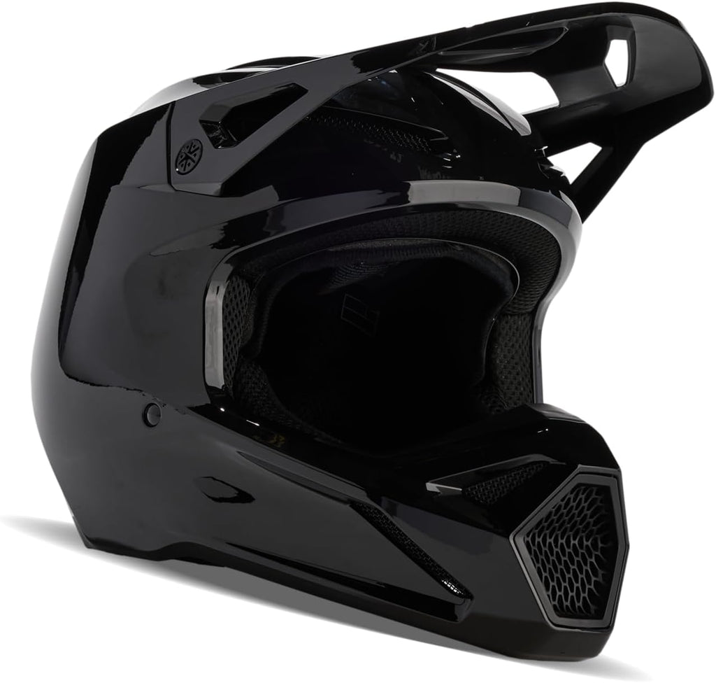 Casco Fox Racing V1 Solid Motocross MIPS Seguridad Confort Ajuste Regulable Ventilación Óptima Forro Extraíble y Lavable Protección contra Impactos Negro, Talla: M