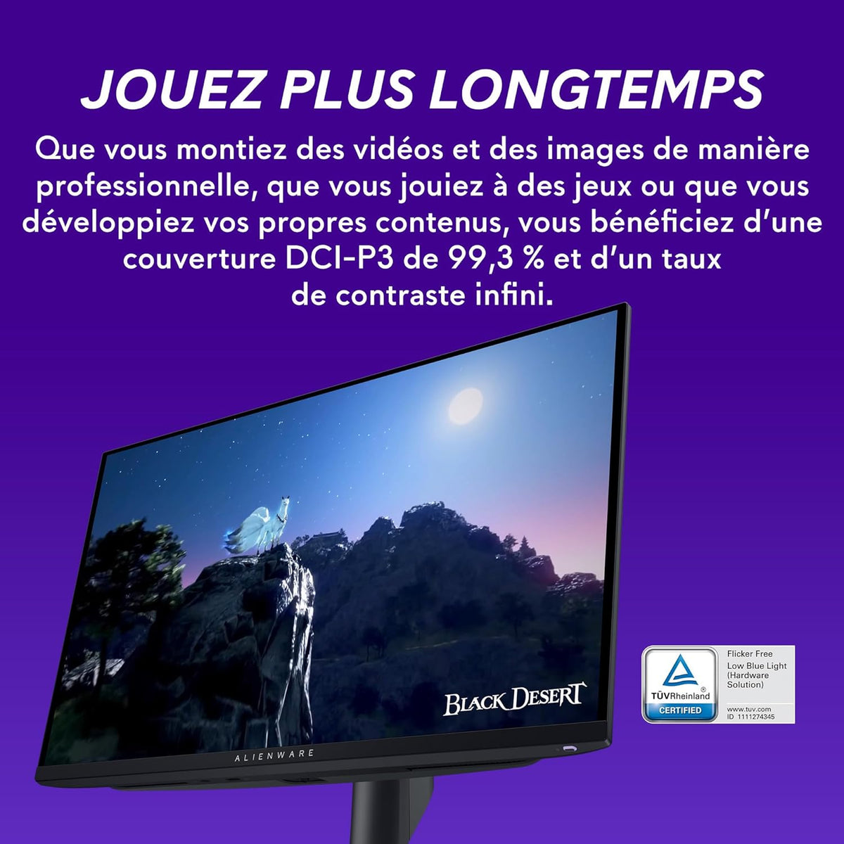Monitor gaming Alienware AW2725DF de 27" QHD (2560x1440), 360Hz, QD OLED, 0,03ms, AMD FreeSync Premium Pro, 99,3% DCI-P3, HDR400, USB-C, 2X DisplayPort, HDMI, 4X USB, 3 años de garantía