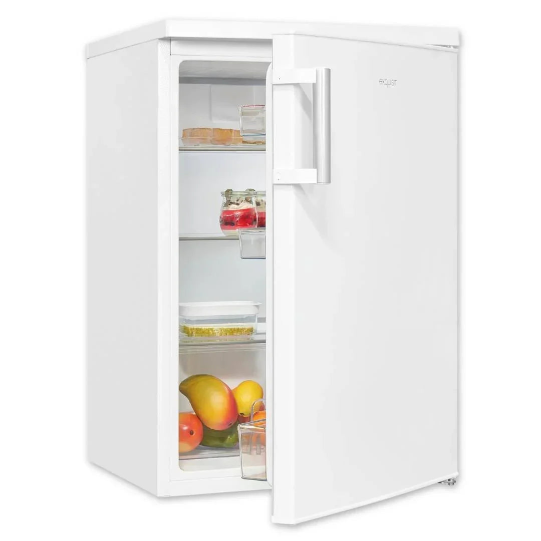 Frigorífico de 133 L sin congelador KS516-V-H-010E, 3 estantes de cristal, luz LED, cajón para verduras, puerta reversible, clase energética E