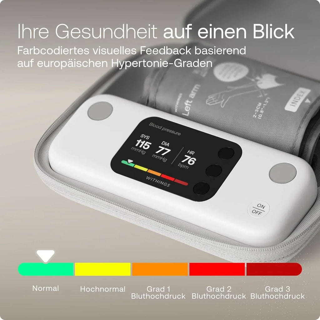 Tensiómetro de brazo BPM Vision 2 en 1 con medición de presión arterial y ECG, sincronización por Wi-Fi y Bluetooth, incluye brazalete