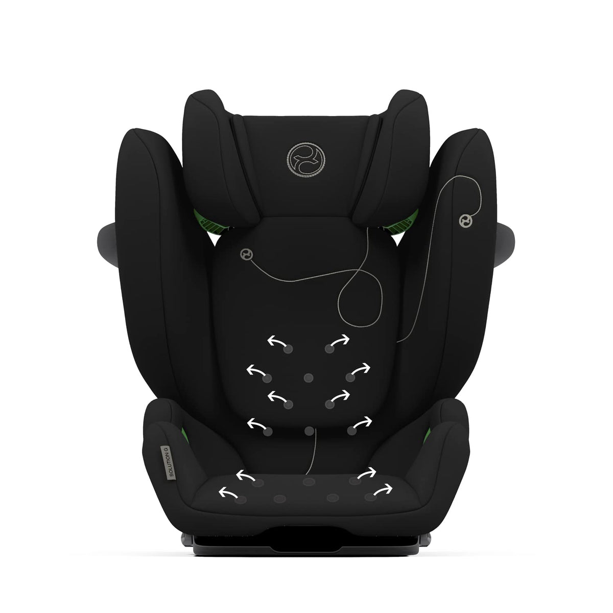 CYBEX Gold Silla de coche infantil Solution G i-Fix, para coches con y sin ISOFIX, desde aprox. 3 hasta 12 años (100 - 150 cm), desde aprox. 15 hasta 50 kg, Lava Grey