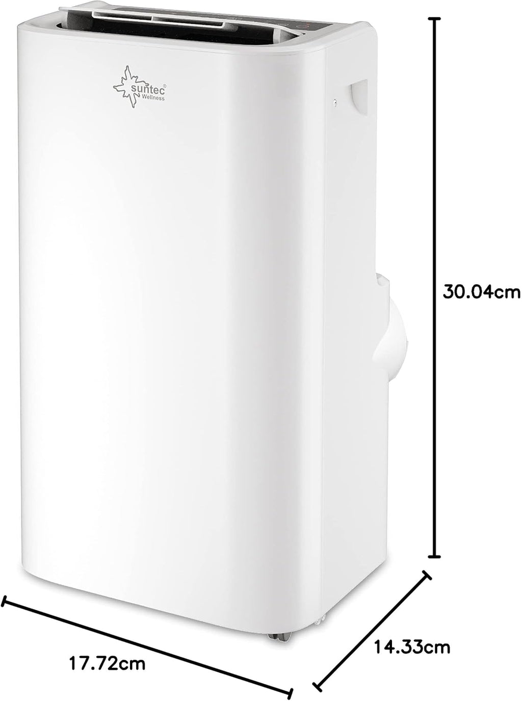 SUNTEC Aire acondicionado portátil Impuls 2.6 Eco R290 – Aire acondicionado móvil y silencioso con tubo de escape – Enfriador y deshumidificador para habitaciones de hasta 34 m² – Refrigeración móvil para hogar y oficina – 9.000 BTU | 2600 vatios