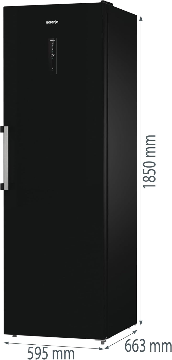 Frigorífico Gorenje R 619 DAXL6/AdaptTech/FreshZone/Función de enfriamiento rápido/Sistema de refrigeración por circulación de aire/Pantalla LED / 398l / 185cm / Clase energética D/Acero inoxidable