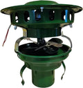 Wentylator kominkowy, elektryczny wyciągacz dymu, wentylator dachowy, odkurzacz kominkowy 100 W, 9,5 cm - 1 sztuka - 14 cm