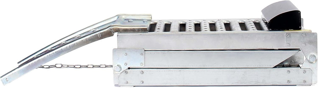 Wiltec Juego de 2 rampas de acceso plegables articuladas – 2000 x 250 x 50 mm – capacidad máx. 1600 kg – de acero – rampa de carga para mantenimiento y acceso a vehículos utilitarios, motos, ATV, quad y remolques