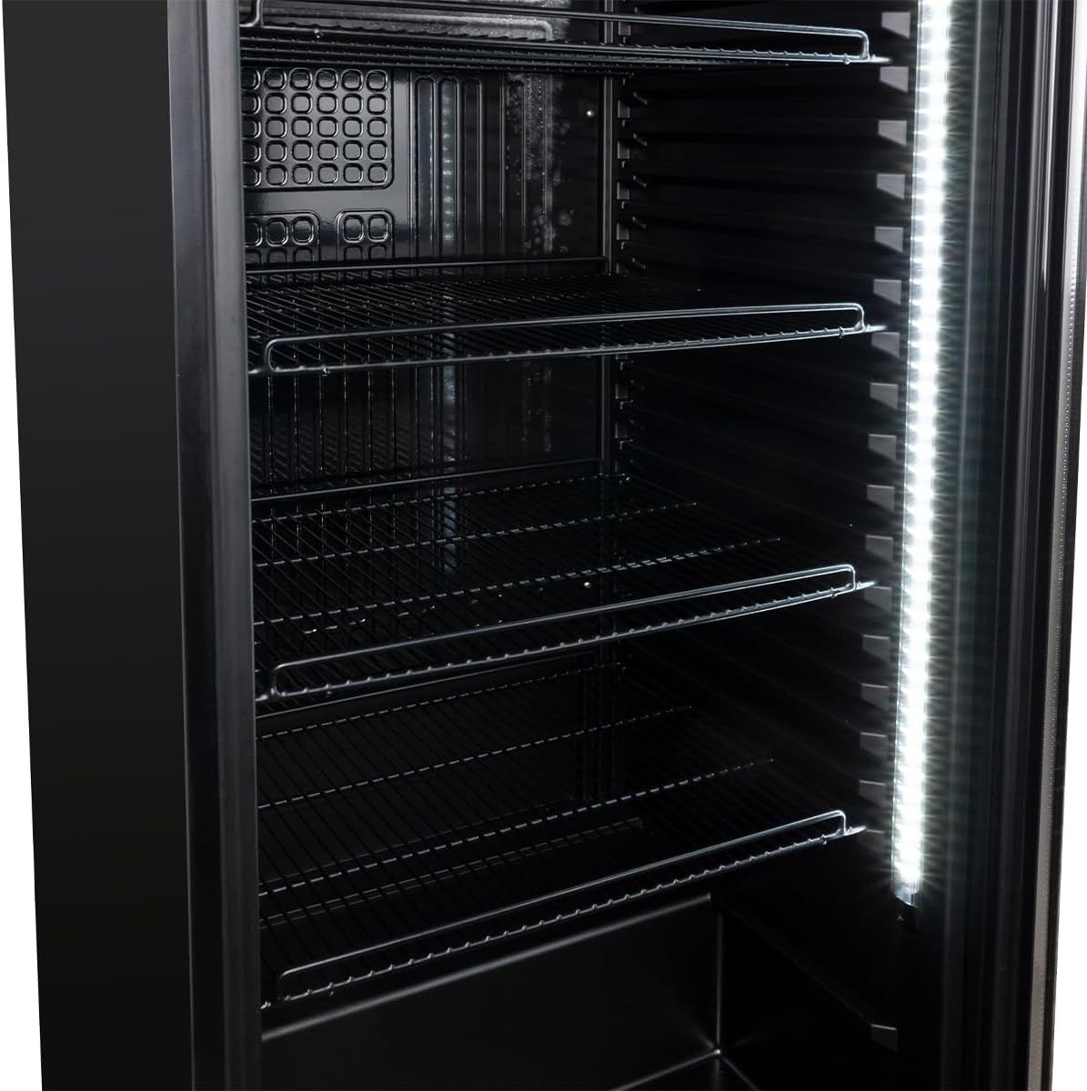 Refrigerador de bebidas GKS-230 I 230 L Nevera para bebidas con puerta de cristal y LED I Refrigerador para botellas con cerradura I Refrigerador de cerveza 0 a +8 °C