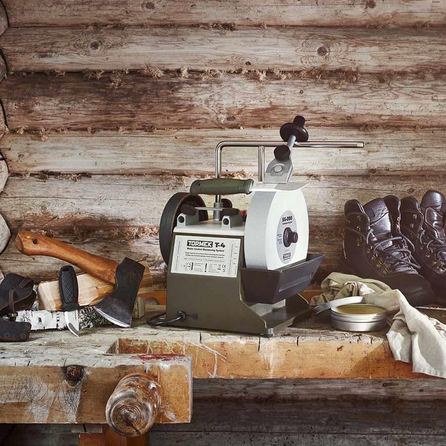 Tormek - Afiladora T-4 Bushcraft - Actualización 2024 con AX-40