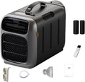 Aire acondicionado portátil con calefacción, enfriamiento rápido, 3 velocidades de ventilador, bajo consumo de energía para camping, autocaravanas y uso en tiendas de campaña