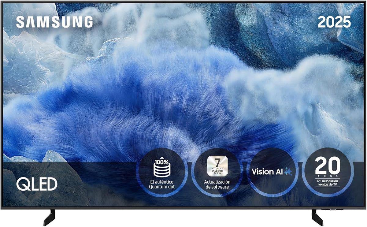 Smart TV Samsung QLED de 55 pulgadas QE1F 4K con Vision AI, 100% de volumen de color con Quantum Dot y más de 500 canales TV Plus