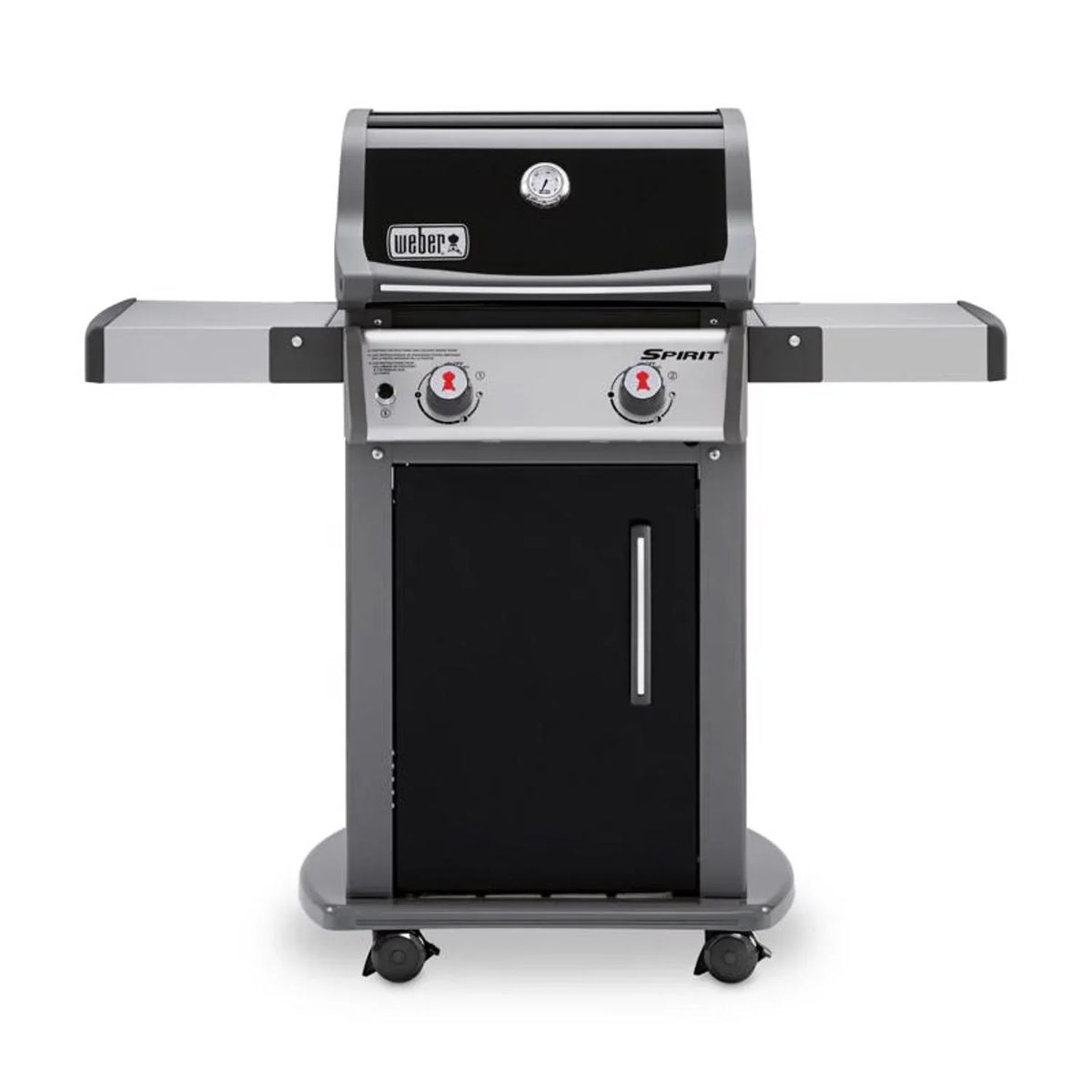 Barbacoa de gas propano Weber Spirit E-210 de 2 quemadores, color negro
