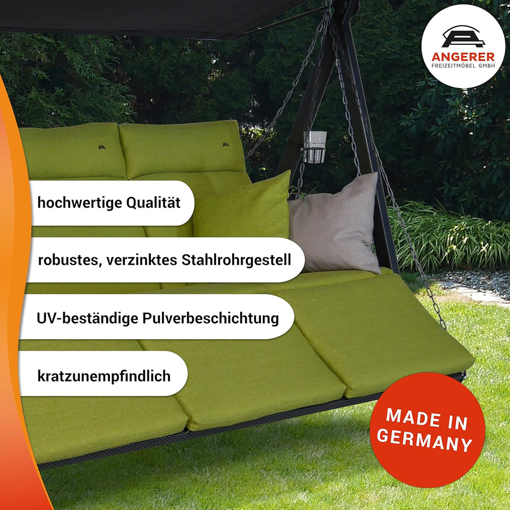 Columpio de jardín tipo Hollywood Angerer Lounge Smart color gris ceniza