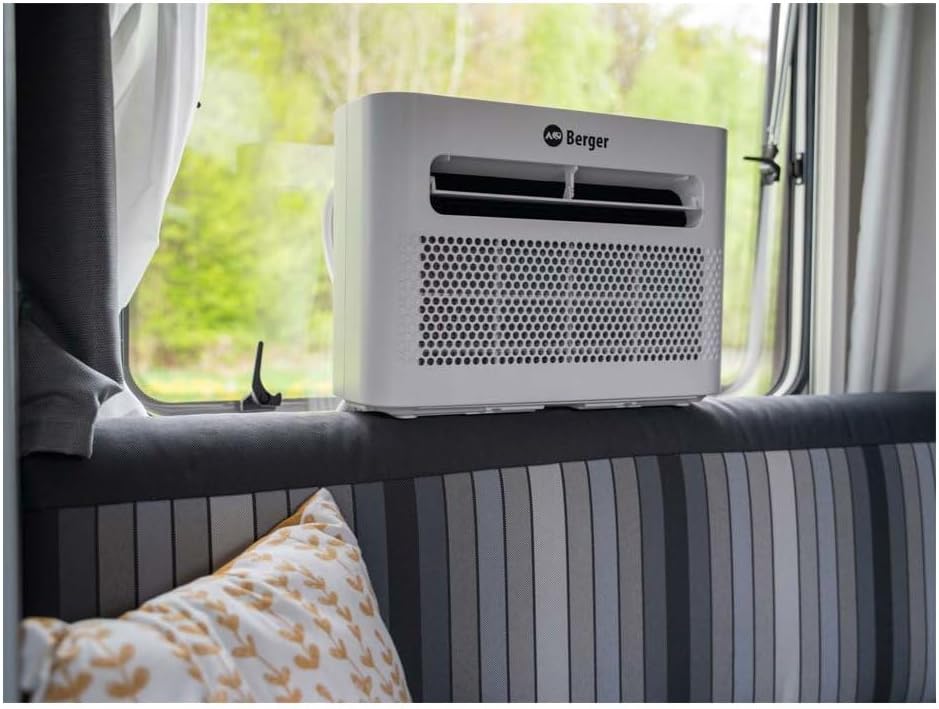 Aire acondicionado portátil BERGER Arktar 5000 Pro con calefacción | Aire acondicionado móvil para camping, caravanas y autocaravanas | Unidad de aire acondicionado para refrigeración y deshumidificación | Control por aplicación y función de temporizador