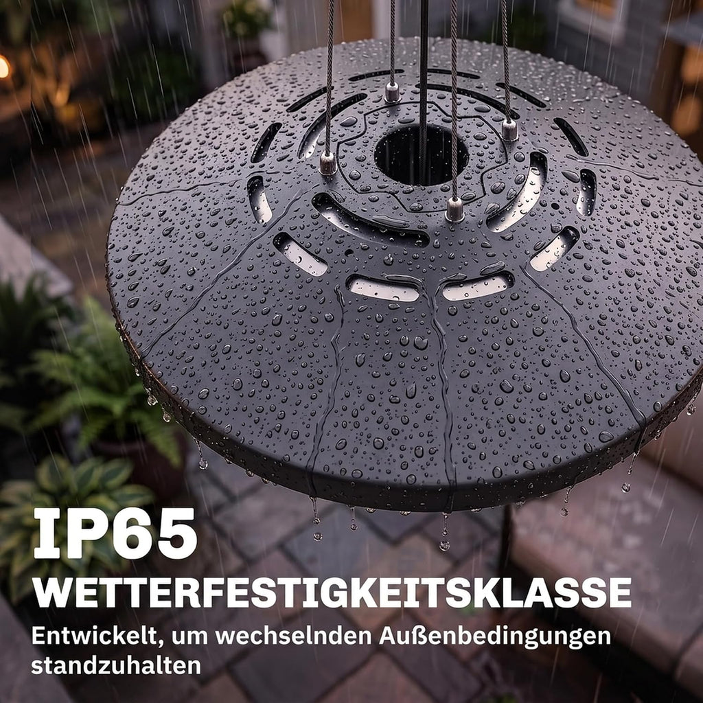 Outsunny Wiszący promiennik podczerwieni 2000 W z włókna węglowego