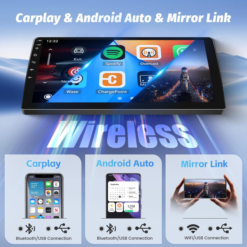 Autorradio Hikity Android 15 de 4G + 64G y 8 núcleos para Peugeot 308, 308SW, 408 (2007-2015), con Carplay inalámbrico, Android Auto, pantalla de 9'', GPS, Bluetooth, WiFi, RDS, DSP, 3 pantallas divididas, SWC y cámara de visión trasera.