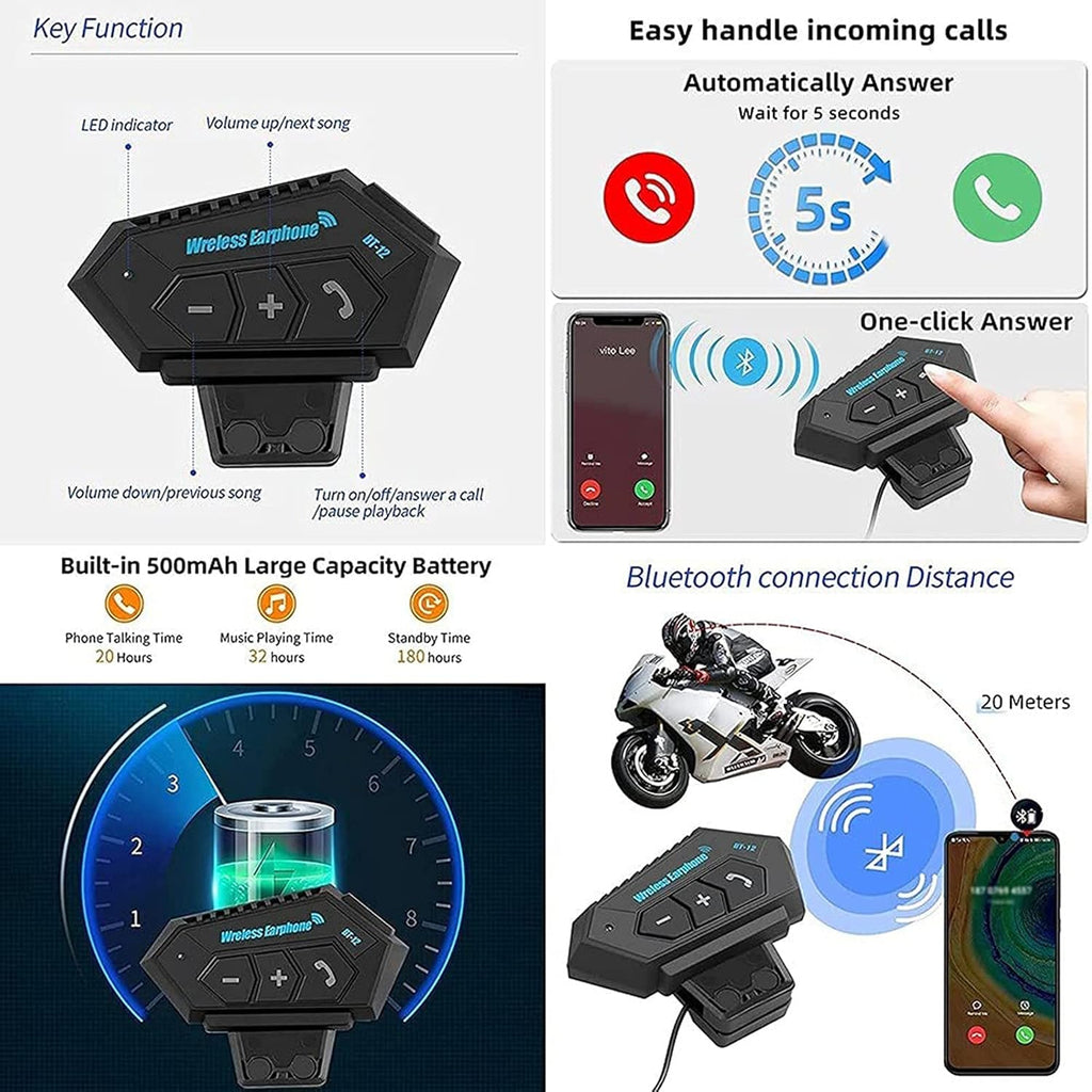 Casco de moto modular Bluetooth integrado homologado ECE/DOT con doble visera antivaho y micrófono, casco de moto integral para hombres, mujeres y adultos, azul, M