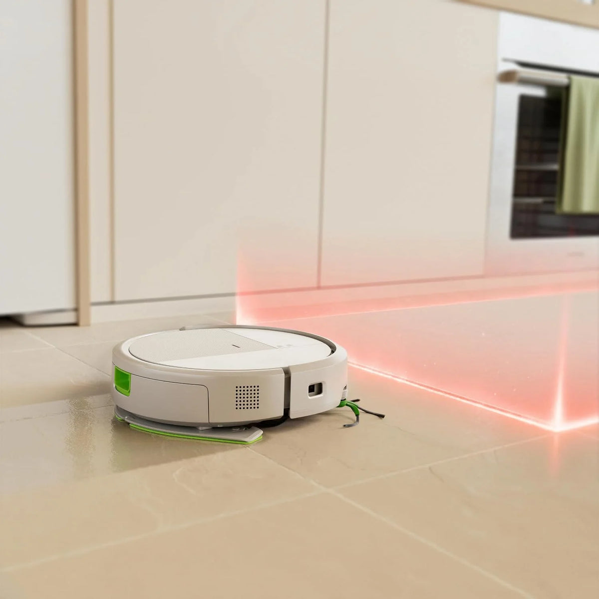 iRobot Roomba® 115 Combo ze stacją Auto Empty, robot odkurzająco-mopujący, moc ssania 15000 Pa, nawigacja z Clearview™ LiDAR, biały