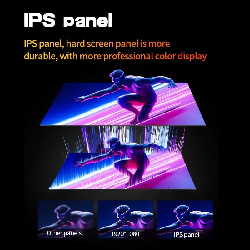Monitor para PC Gawfolk de 24.5 pulgadas Full HD (1920x1080), 200Hz, 1ms, 3000R Eye Care y FreeSync, compatible con VESA: ¡el monitor para PC ideal! HDMI, DP, protección ocular, inclinable, VESA 75x75