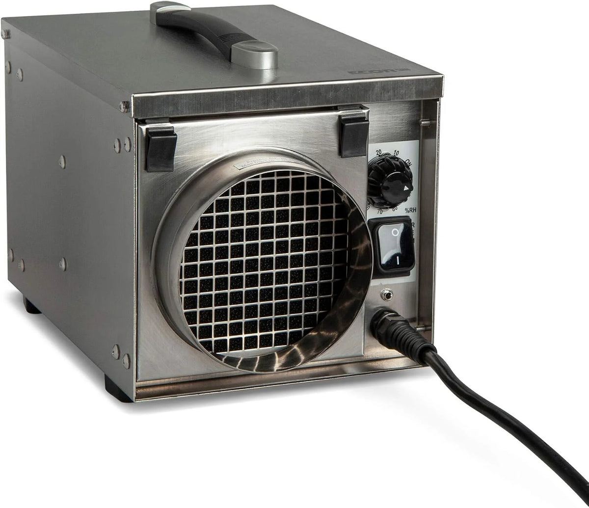 Ecor Pro DH1200 INOX DryFan adsorpcyjny osuszacz powietrza, stal nierdzewna, 12 l dzień, 500 W, do usuwania uszkodzeń spowodowanych wodą i suszenia budowlanego