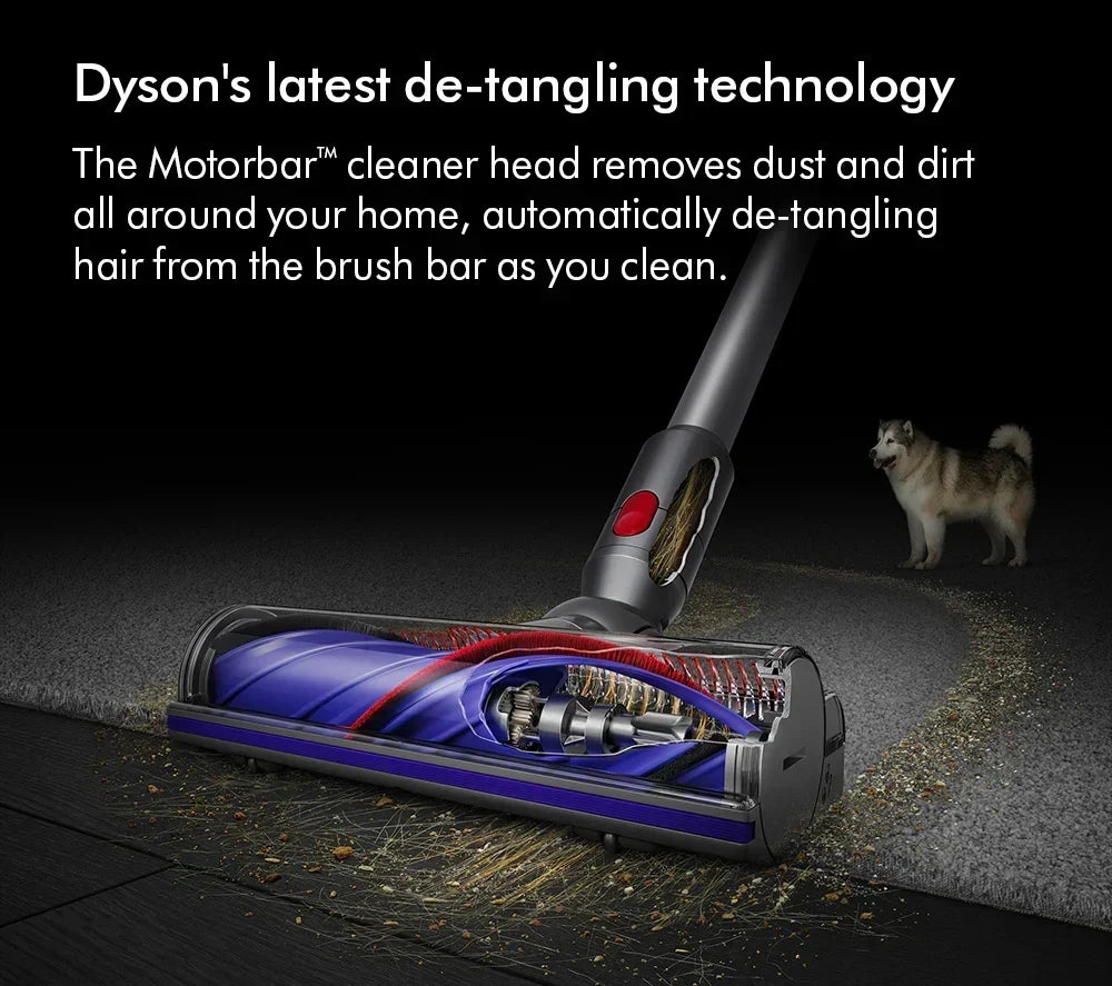 Aspiradora escoba inalámbrica Dyson V11 Extra 2026 – Hasta 60 minutos de autonomía – Acabado en níquel y rojo