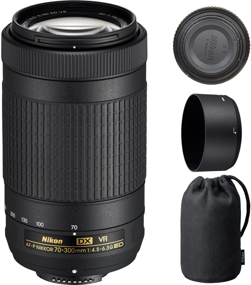 Nikon 20062B AF-P DX NIKKOR Objetivo 70-300 mm f/4.5-6.3G ED VR (Reacondicionado)