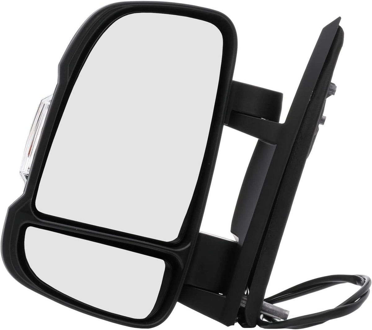 RIDEX 50O0614 Espejo retrovisor exterior, espejos completos, convexo, para ajuste eléctrico, calefactable, con sensor de temperatura, con espejo gran angular, brazo corto, lado izquierdo