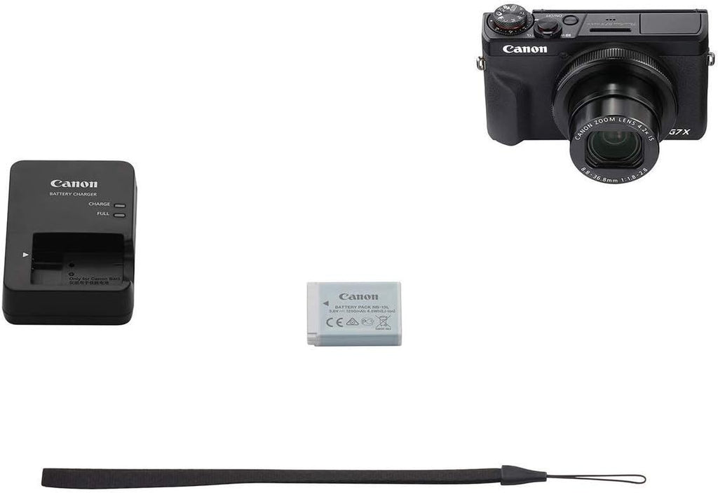 Canon PowerShot G7 X Mark III Negra – Cámara digital compacta 4K con conectividad Wi-Fi (3637C001)