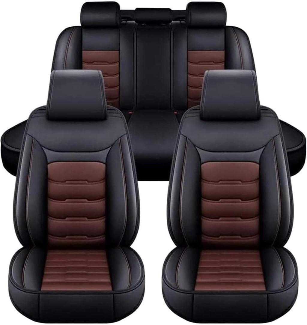 Ufgwhirl Fundas de asiento de coche para Dacia Duster 2000-2025, protector de asiento de coche, juego de fundas delanteras y traseras, cómodas, antideslizantes y transpirables, café oscuro