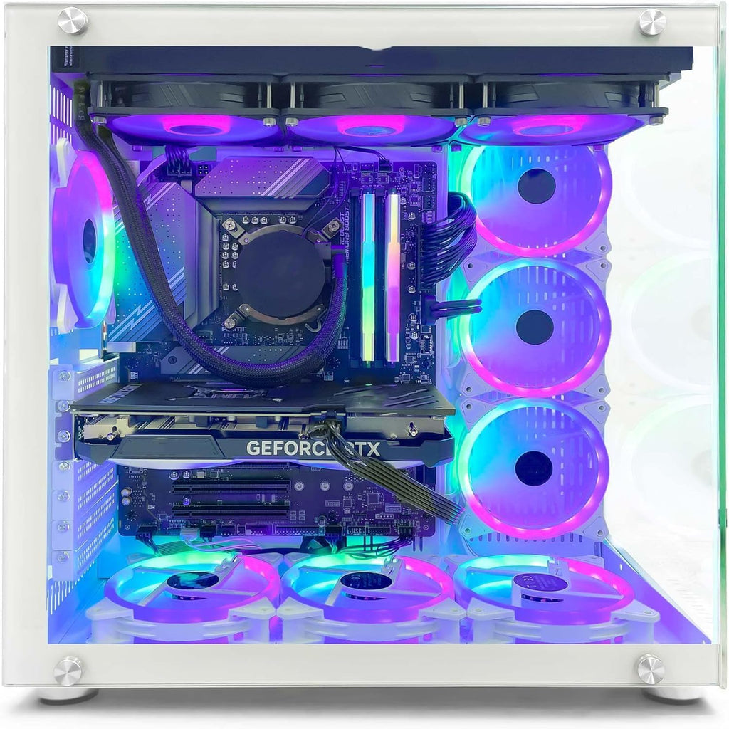 INFOMAX | PC Gamer, Ordenador de Sobremesa, PC Gaming - PROCESADOR Core i5-12400F RTX 5060 8 GB RAM DDR4 16 GB RGB SSD 1 TB WiFi CAJA ARGB 7 VENTILADORES Refrigeración líquida FREEOS