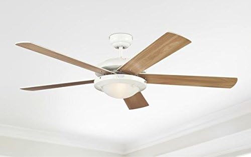 Ventilador de techo Westinghouse Lighting Comet blanco 7801740, 132 cm de diámetro