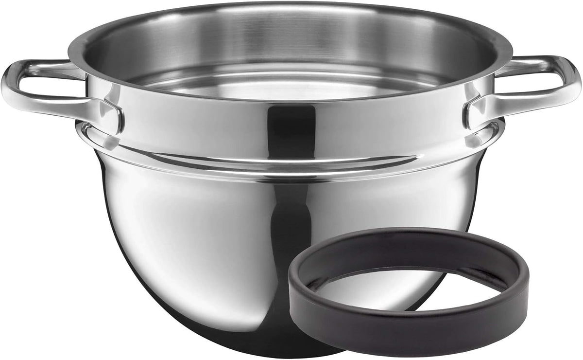 Juego de ollas Silit Compact, 4 piezas, apto para inducción, set de ollas con tapa de cristal, cerámica funcional Silargan, ollas para inducción sin níquel, color petróleo