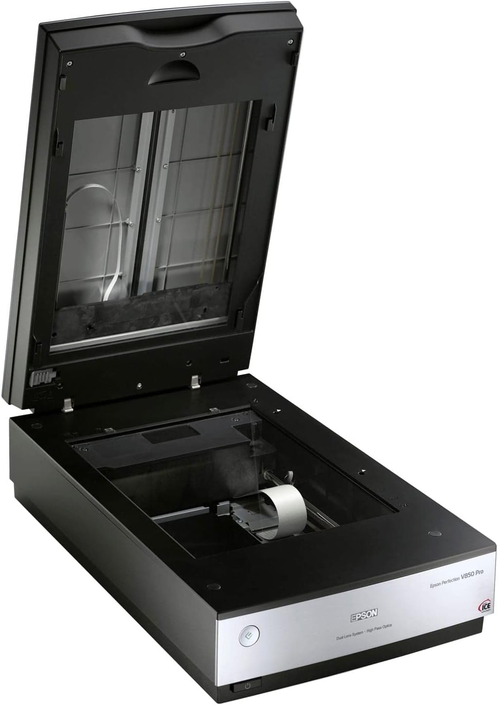 Epson Perfection V850, escáner fotográfico profesional, escáner para digitalizar fotos, documentos, diapositivas y negativos, escáner de cama plana de alta resolución, negro/plata