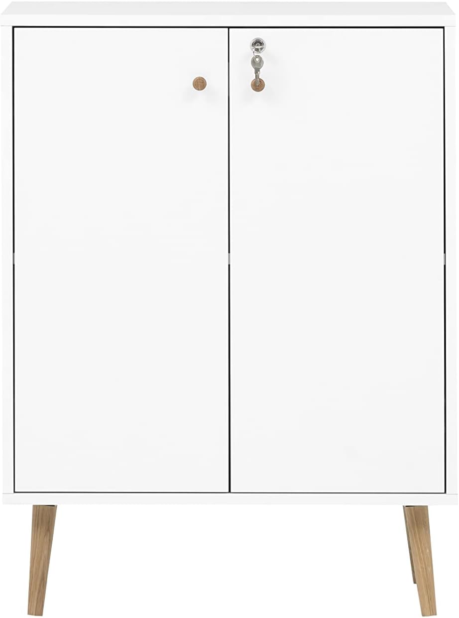 Armario archivador Schildmeyer Jonte, blanco, 65,2 x 39 x 85,5 cm