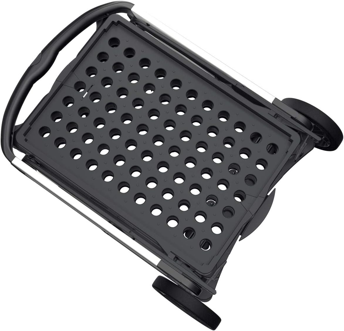 Carros plegables, funcionales y versátiles | Carro plegable móvil | Carrito de la compra con caja de almacenamiento (negro)
