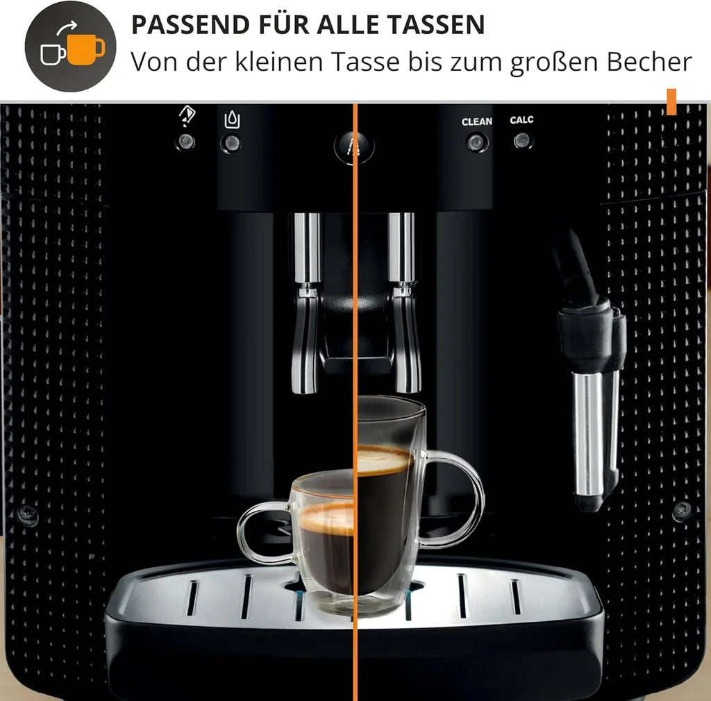 Cafetera superautomática EA810870 1,8L 1450W con boquilla de espuma de leche, función para 2 tazas y sistema Thermoblock