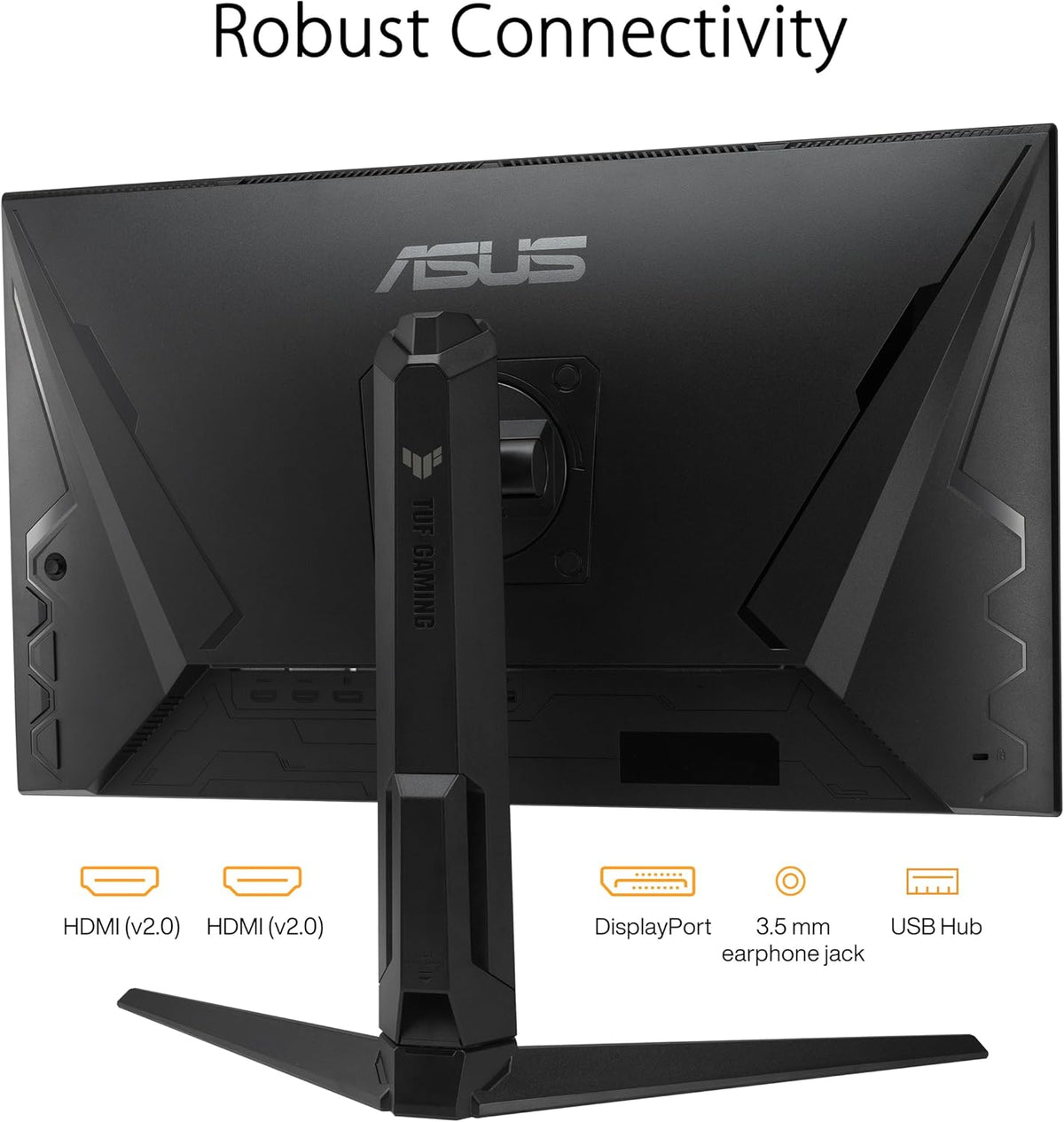 Monitor de juegos ASUS TUF Gaming VG27AQML1A - 27 pulgadas, QHD (2560x1440), overclocking hasta 260 Hz (240 Hz nativos), ELMB Sync, FreeSync Premium™, 1 ms (GTG), overdrive variable, 100% sRGB, DisplayHDR™ 400