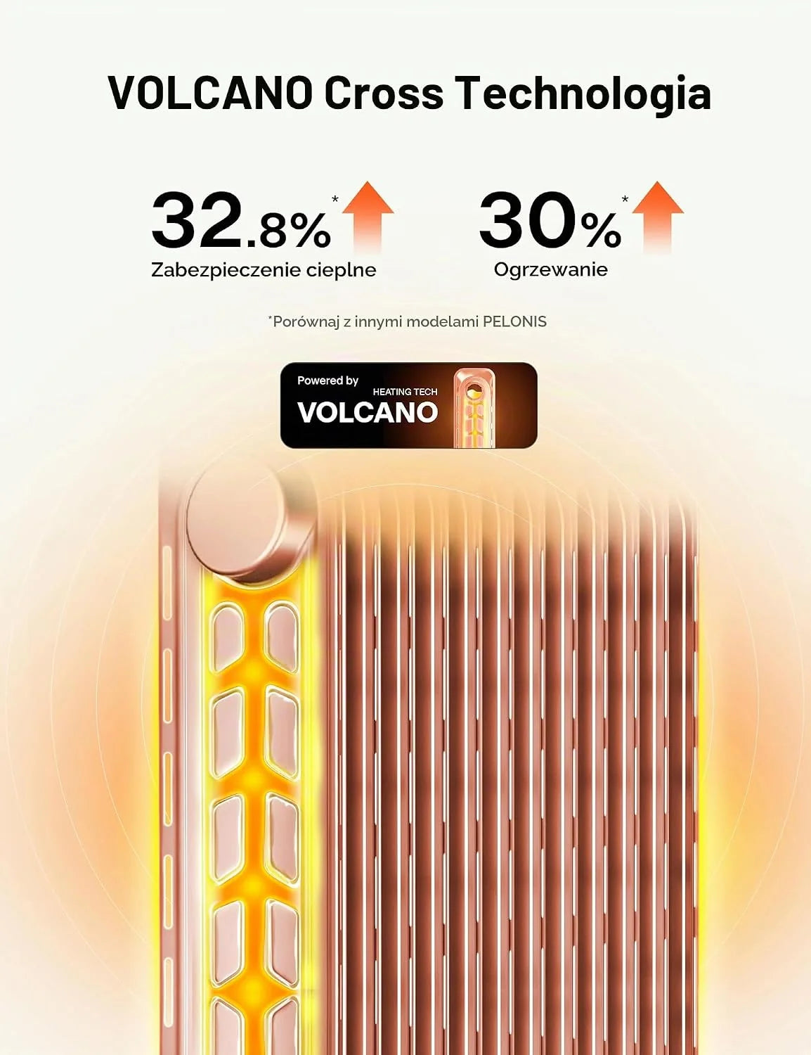 PELONIS 13 elementów grzejnika olejowego 2500W, mobilny grzejnik elektryczny, regulowany termostat, energooszczędny grzejnik olejowy, 3 poziomy ciepła, funkcje bezpieczeństwa