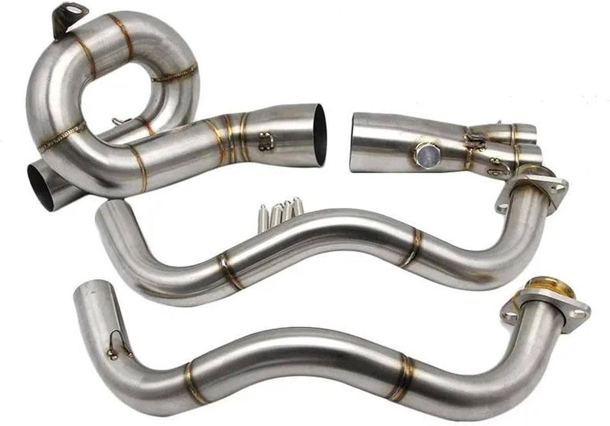 Tubo de enlace para sistema de escape completo de motocicleta para Yamaha MT07, MT-07, Tracer, XSR 700 (2015-2024) Silenciador de escape de moto