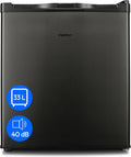 Minicongelador MEDION (33 litros de capacidad, 51 cm de altura, patas regulables en altura, tirador integrado, ajuste manual de temperatura, clasificación de 4 estrellas, MD37675) gris