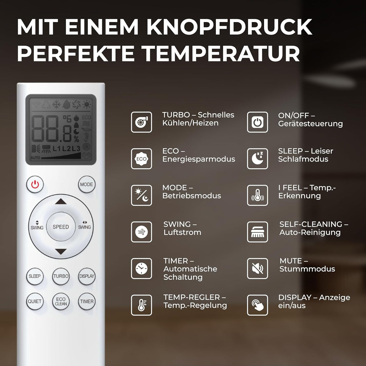 Aire acondicionado split Kältebringer A+++ R290 12000 BTU (3,7 kW) - con función de calefacción, WiFi y App, hasta 60 m², muy silencioso, tubería de cobre de 5 m, refrigerante R290, material de montaje, soporte de pared