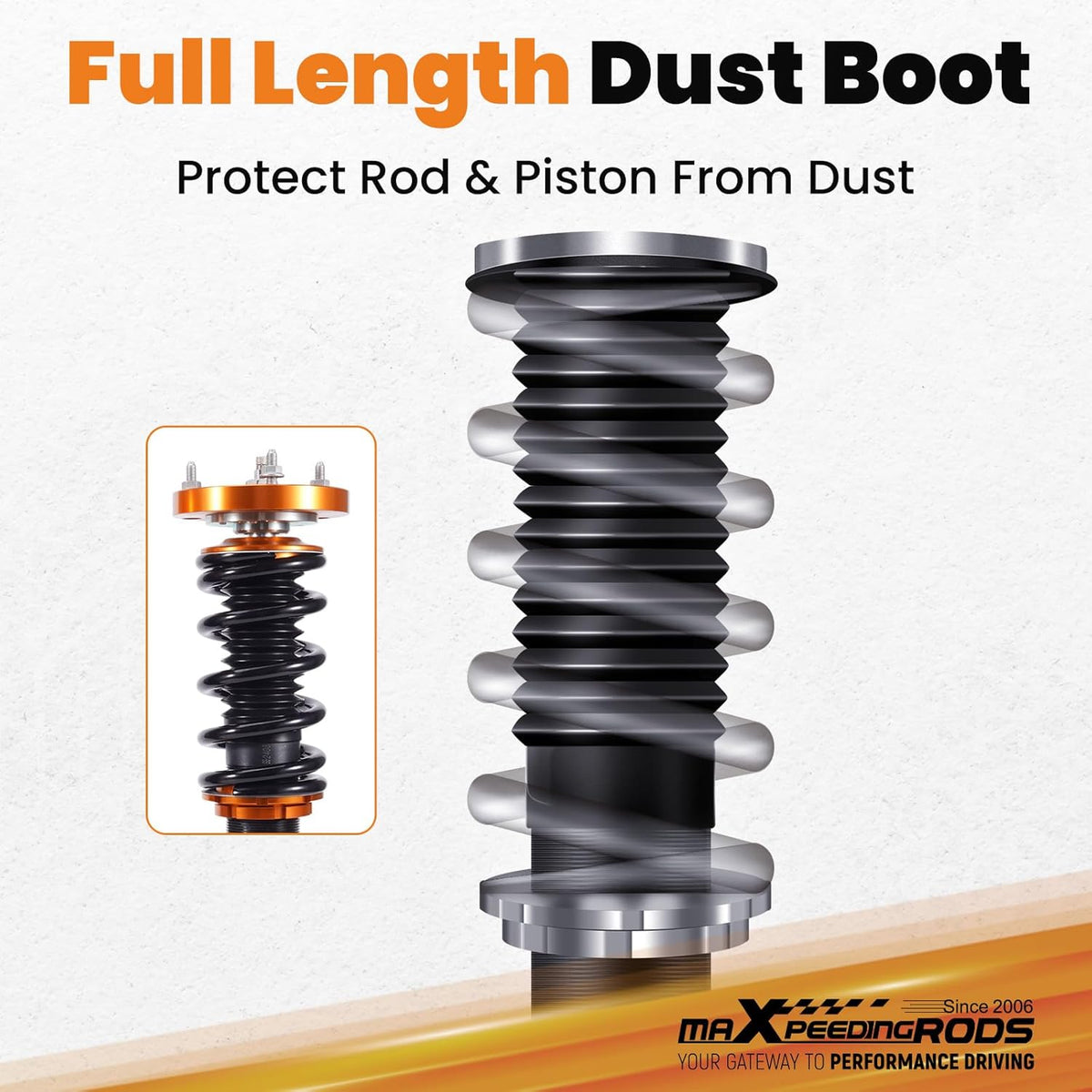 Amortiguadores de suspensión roscada maXpeedingrods para BMW Serie 3 E46 98-05 Berlina Touring Coupé