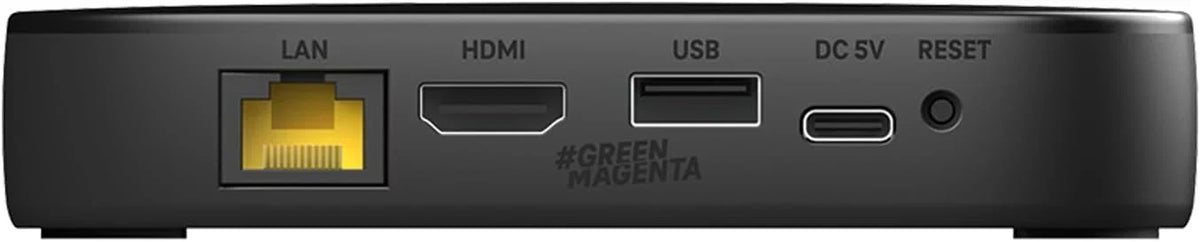 MagentaTV One 2.ª gen. Android TV 4K UHD HDR, streaming box con WLAN, LAN, HDMI, mando a distancia y adaptador de corriente
