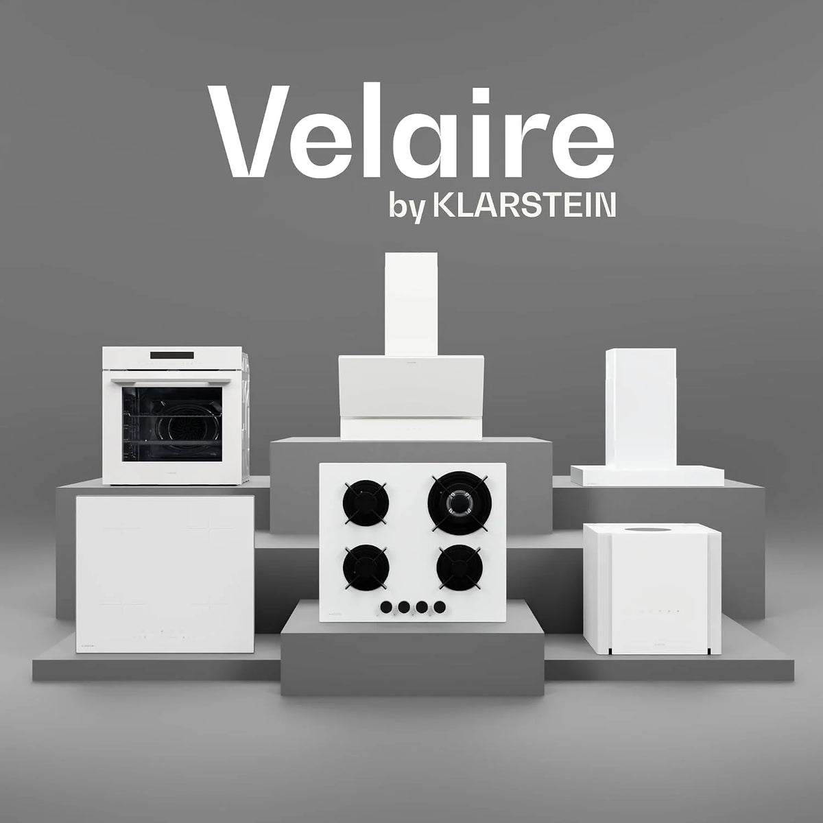 Klarstein Okap kuchenny, Velaire 60cm, podblatowy, rozsuwanyy, 896 m³/h boost, dotykowy, klasa energetyczna A++, LED, cichy, aluminiowy i z filtrem z węglem aktywnym, podblatowy kuchnia, biały