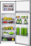 Bauknecht K55T0 413S Frigorífico-congelador independiente / congelador superior / capacidad neta total: 206 l / 169 l refrigeración / 37 l congelación / doble puerta / clase de eficiencia energética D / plateado